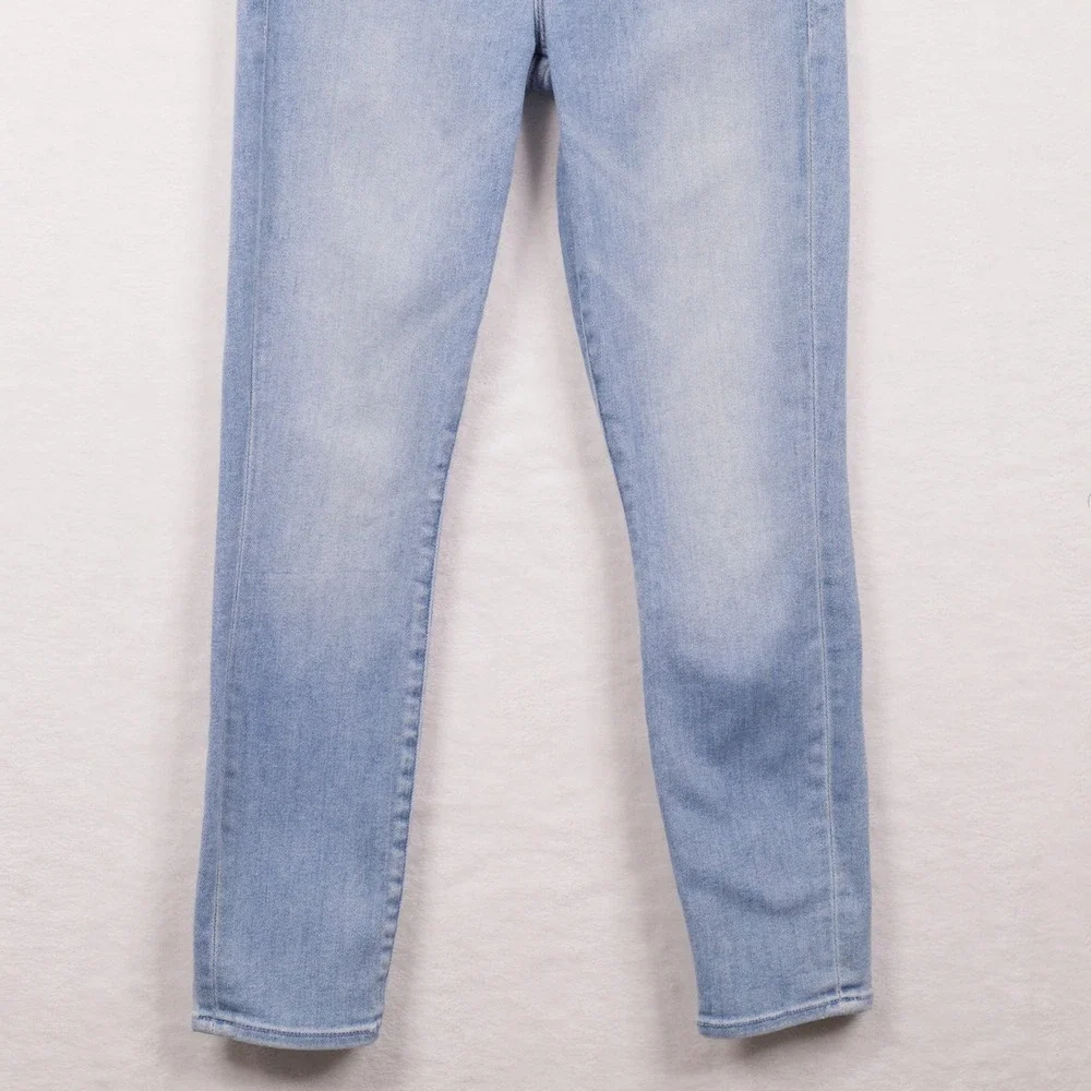 MOTHER The Looker Crop Swimming Pool Sunday Denim Jeans Blue Sz 24 - Picture 4 of 11